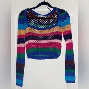 Zara striped knit sweater